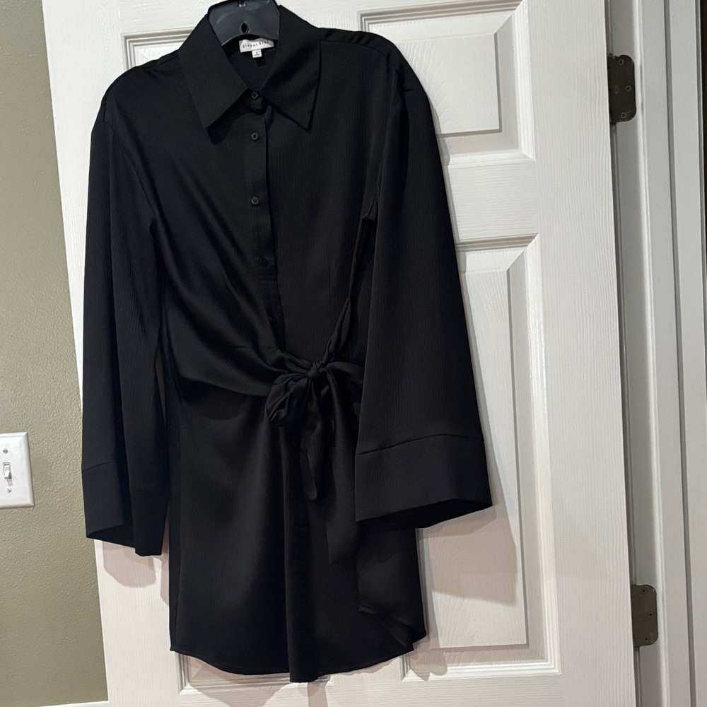 Gianni Bini Black Long Sleeve Dress
